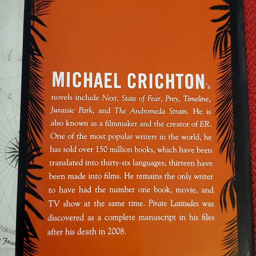 Michael Crichton Pirate Latitudes' 2009 Hardcover Best Srlling Book - Picture 4 of 11